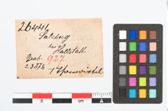 Etikett zu Spinnwirtel (NHMW-PRAE-026441)